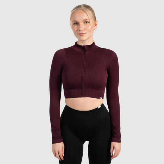 Damen Trainingsjacke Kompressionsjacke Zeya Beige