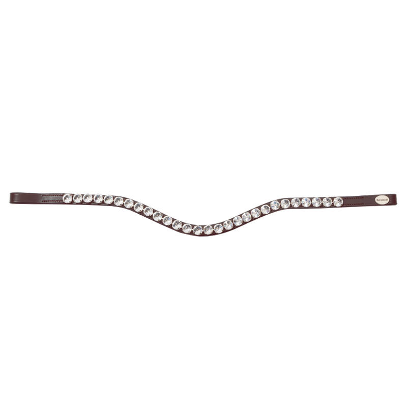 Kavalkade - Frontal Pour Cheval Kavalkade Diamond - Frontal Anti Mouche - Blanc|marron - Cob - Decathlon