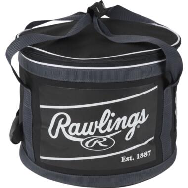 Rawlings RSSBB-3DZ Soft Sided Ball Bag Black/White Baseball/Softball