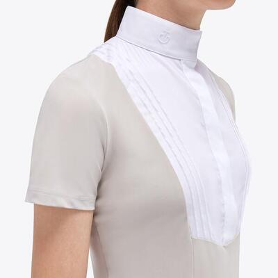 Cavalleria toscana jersey wedstrijd shirt s/s bib girls blauw -