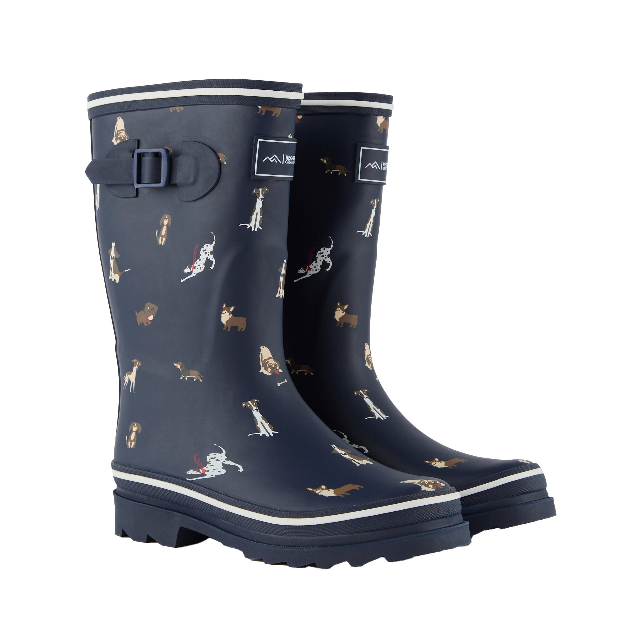 REGATTA Womens/Ladies Amelia Dogs Wellington Boots (Navy)