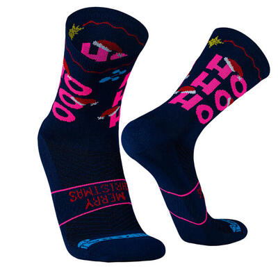 Calze a compressione natalizie per uomo e donna. sport da corsa