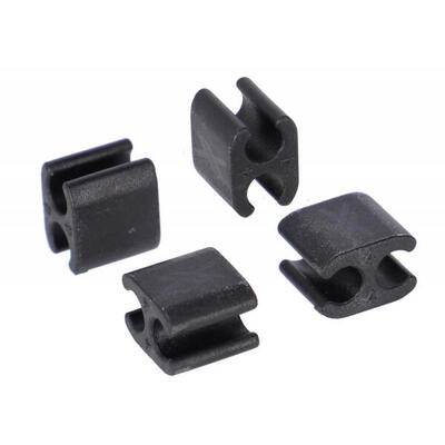 XLC Kabelclip BR-X120 Ø4mm Schalt-/E-Kabel Außenhülle 4er Set
