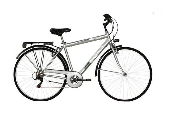 Spierfiets - Coppi Beverly 28" Heren Trekking 6V - Zilver