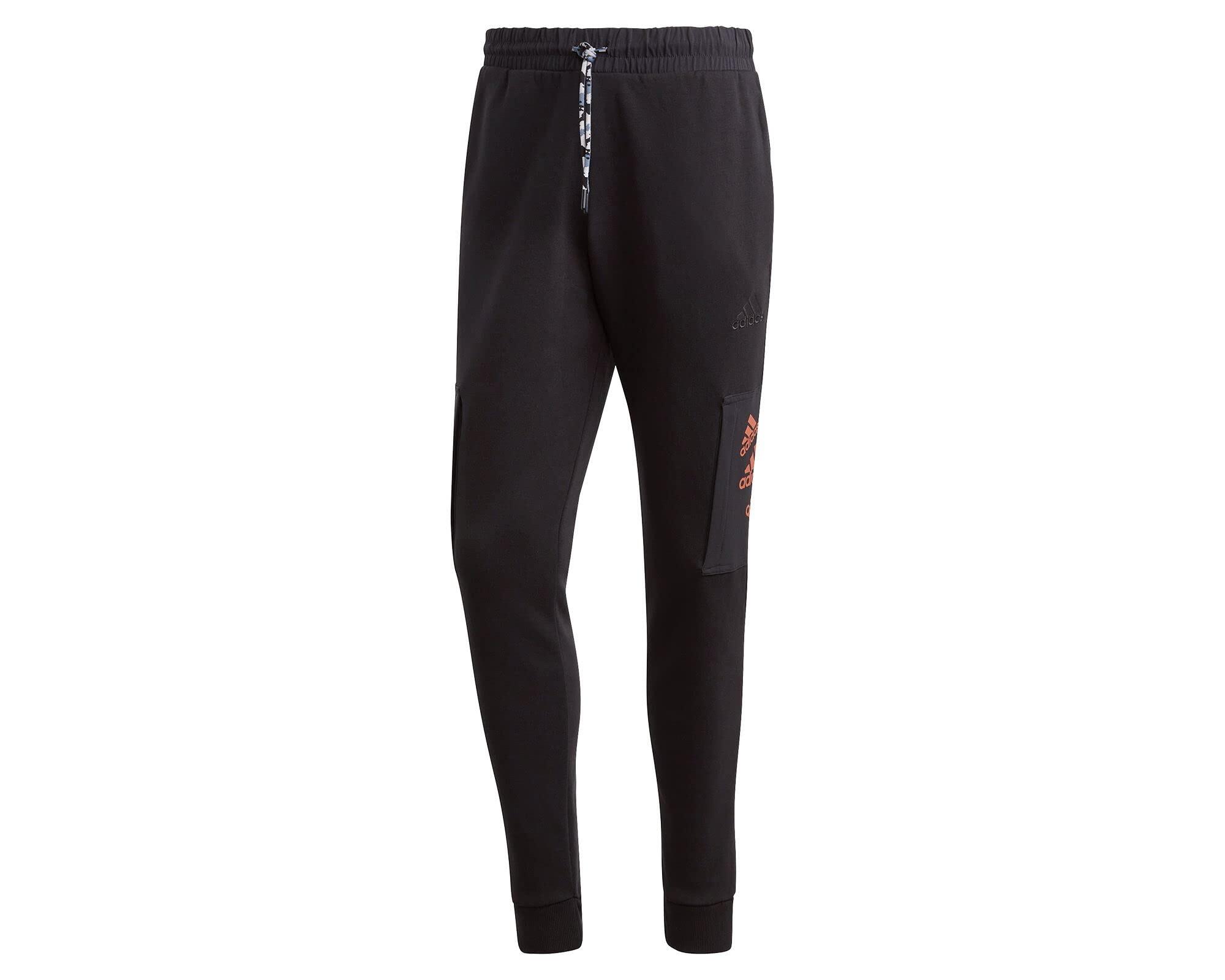 Adidas Q4 Bl Broek Zwart/Seimor - XL Met Elastische Tailleband 3/5
