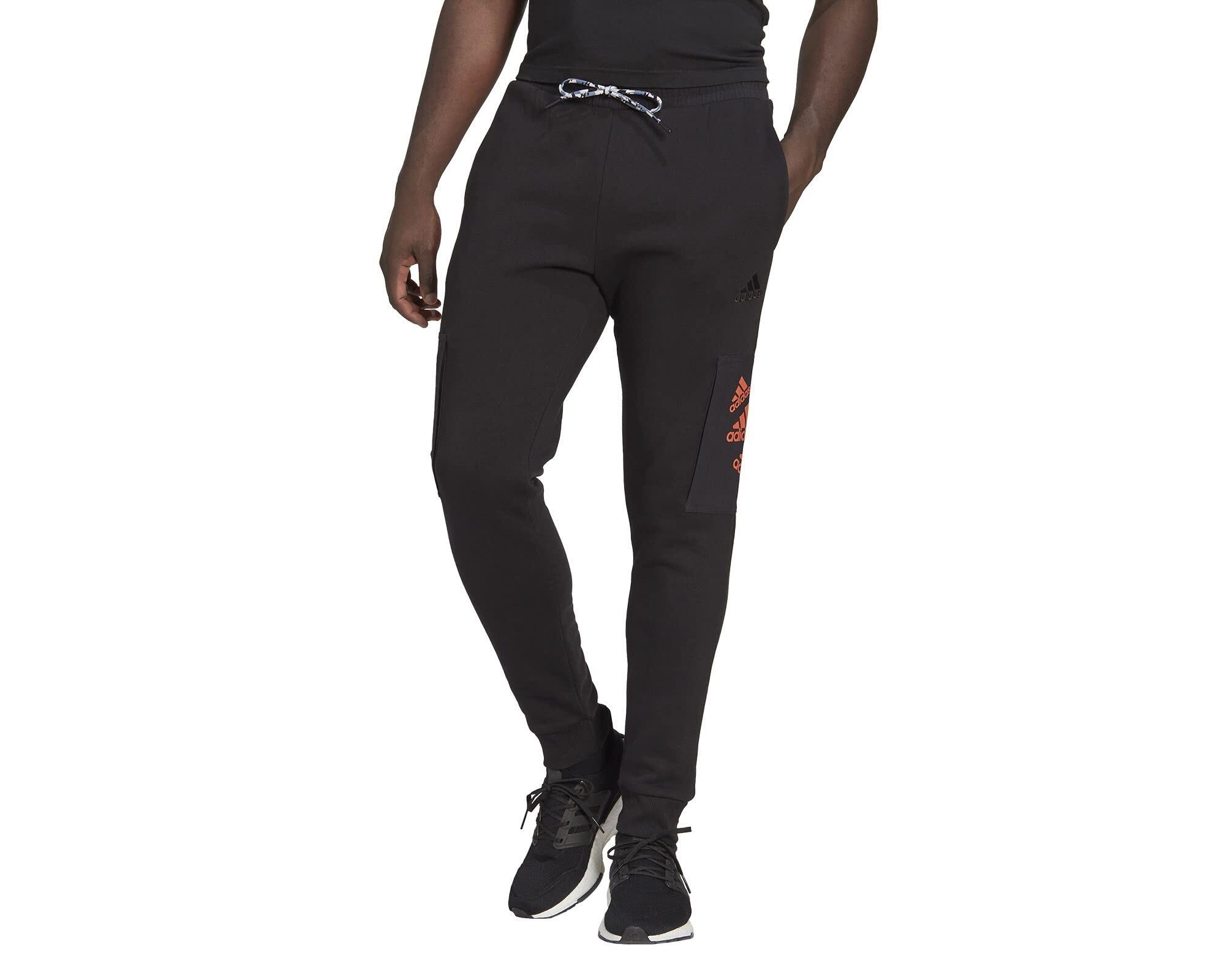 ADIDAS Pantaloni Adidas Q4 Bl Neri/Seimor - XL con Vita Elasticizzata