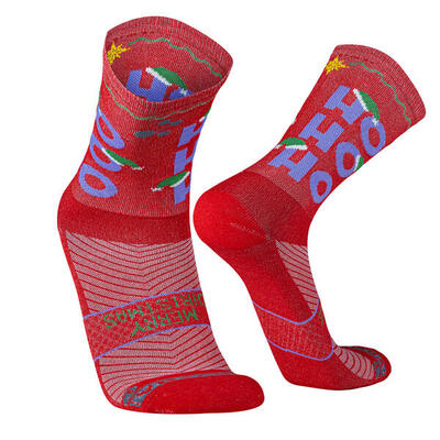 Calze a compressione natalizie per uomo e donna. sport da corsa