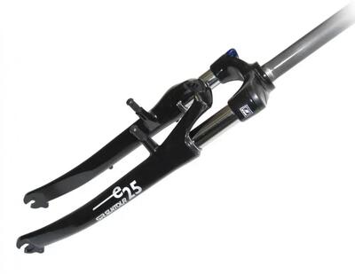 SR Suntour forcella ammortizzata SF14 CR85 E25 P LO- 700C 28 pollici nero 1 1\/8