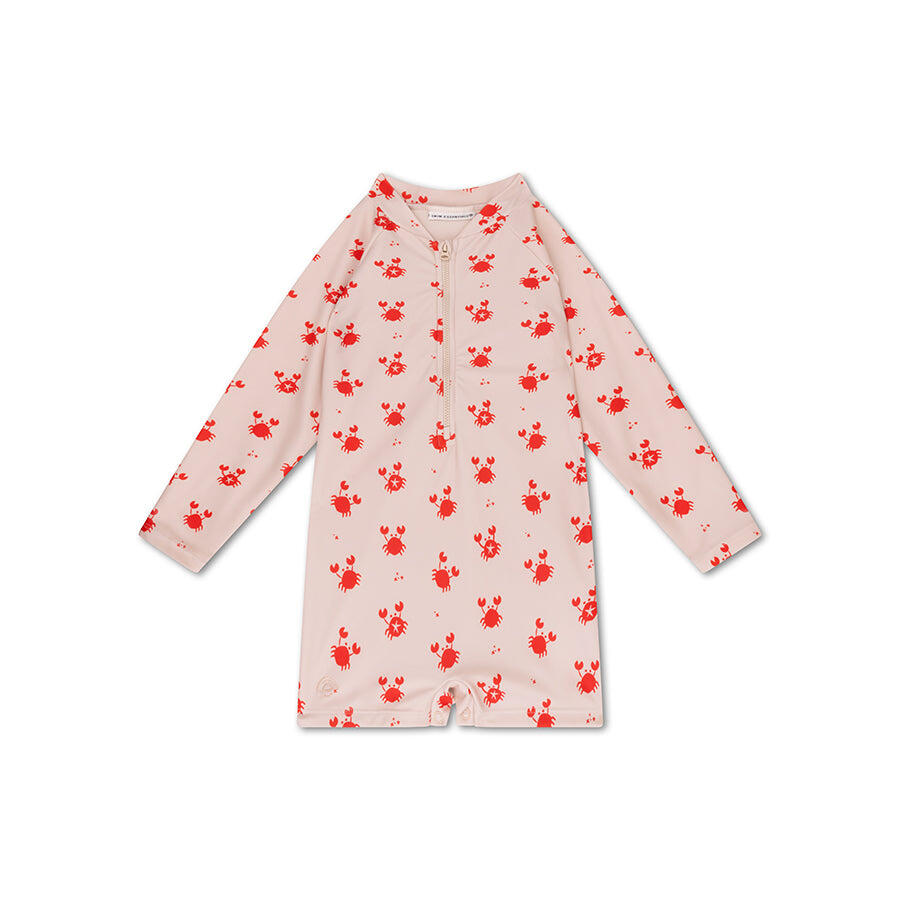 SWIM ESSENTIALS Swim Essentials | Muta Granchi Anti-UV Bambino Beige/Rosso