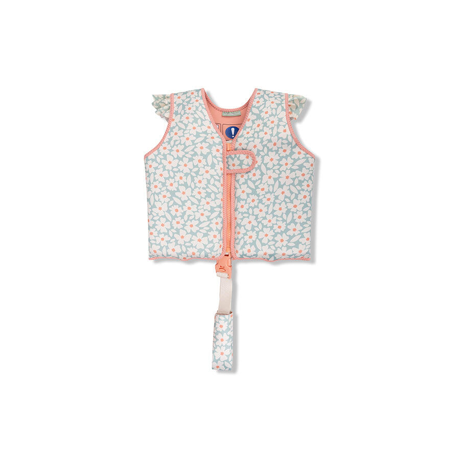 SWIM ESSENTIALS Swim Essentials | Groen Bloemen Zwemvest 3-6 jaar