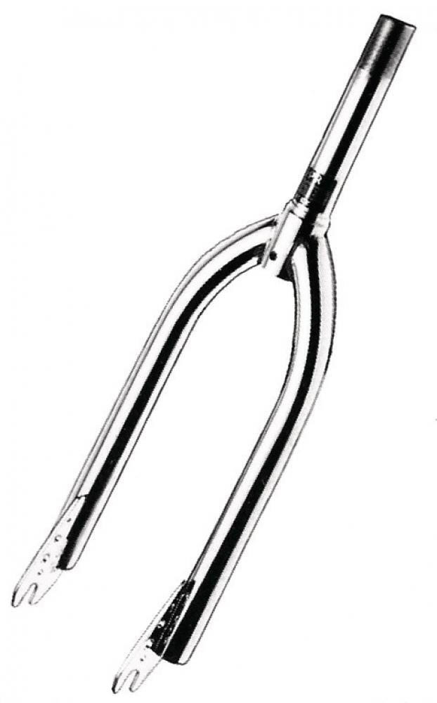 Fourche BMX 20\" chromée Ø 21,2 mm 190 mm, filetage 90 mm 2/3
