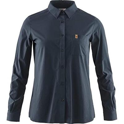 Camicia Donna a Maniche Lunghe Fjallraven Övik Lite - Navy L