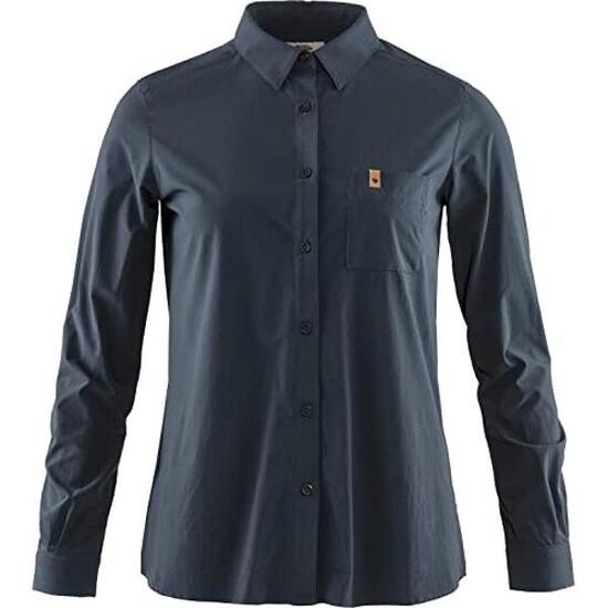 Camicia Donna a Maniche Lunghe Fjallraven Övik Lite - Navy L
