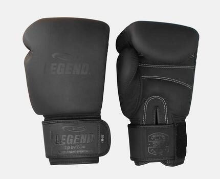 Gants de boxe SupremeGuard Elite Leather Matt Black