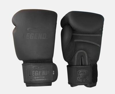 Bokshandschoenen ironclad pro leder dames/heren mat zwart
