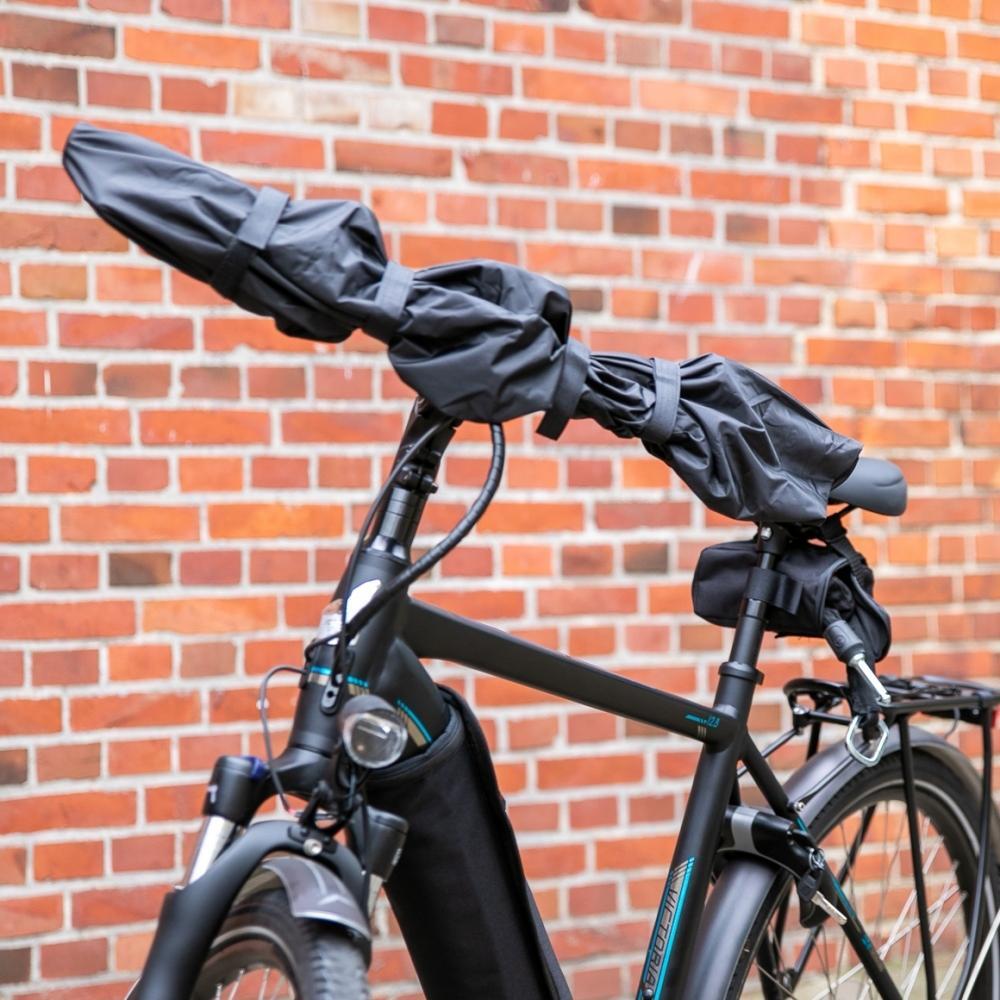 Haberland Couvre-guidon anti-pluie taille L noir 2/3