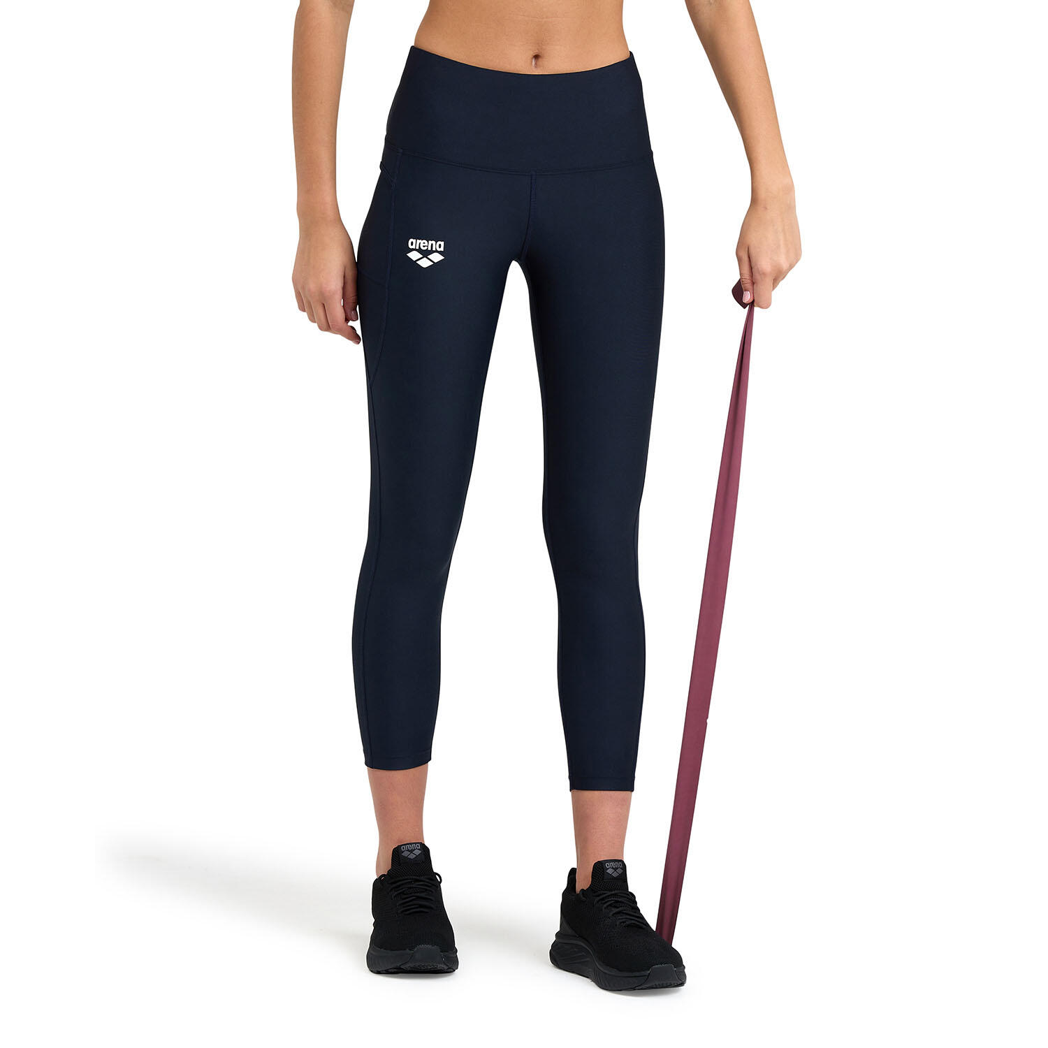 Arena - Leggings De Running Et Gym Femme - 7/8 Tight Panel - Legging - Bleu - S - Decathlon