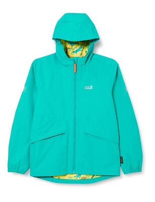 Giacca da Ragazzo Jack Wolfskin Hidden Falls in Verde Oceano. Taglia 164