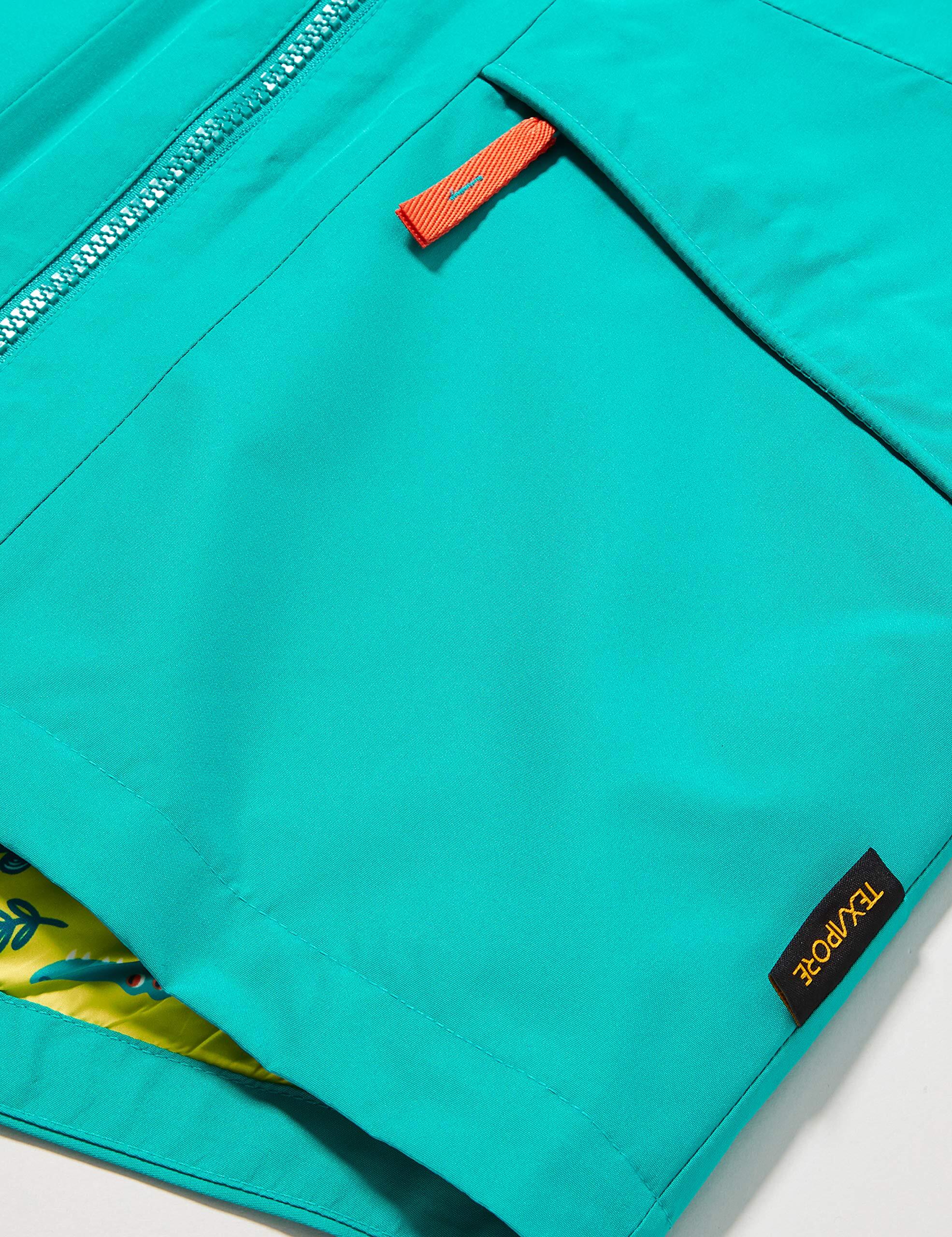 Giacca da Ragazzo Jack Wolfskin Hidden Falls in Verde Oceano, Taglia 164 4/4