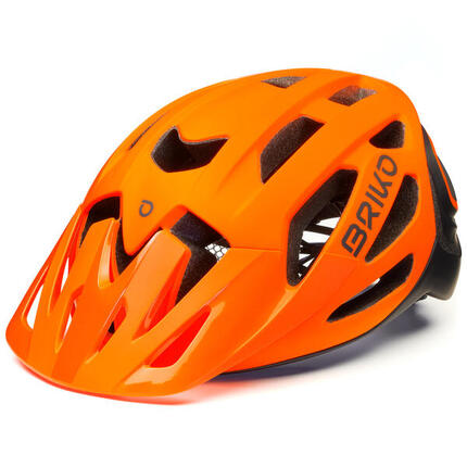 BRIKO Briko Sismic Bike Helmet Fietshelm ORANJE FLUO ZWART M
