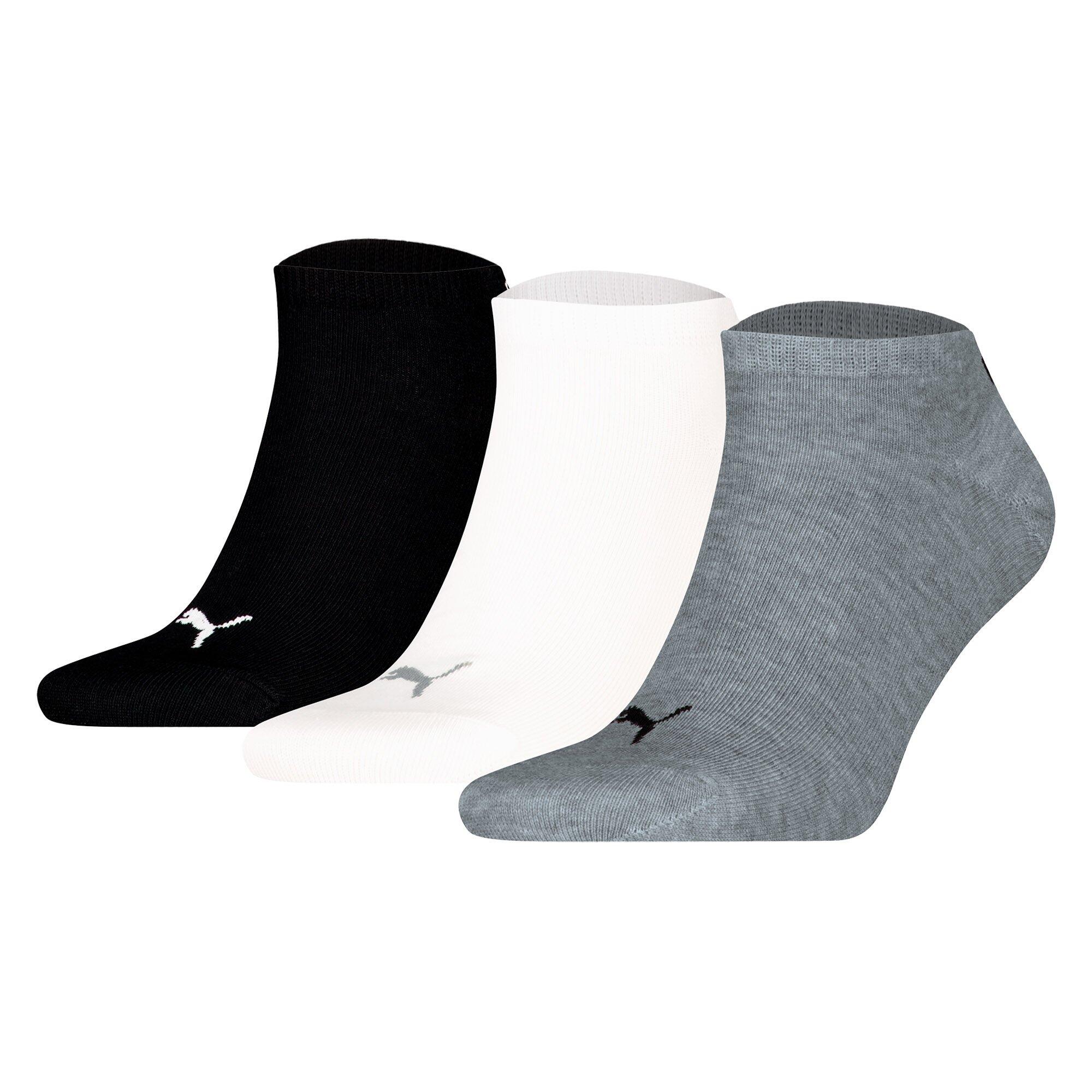 Puma - Chaussettes Unisexe Paquet De 3 Stretch-sneaker Plain 3p - Chaussettes - Gris|multicolore - 39/42 - Decathlon