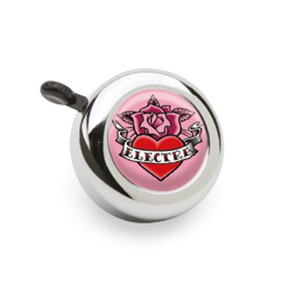 Electra Fahrradklingel Ringer Rose Tattoo, Rosa