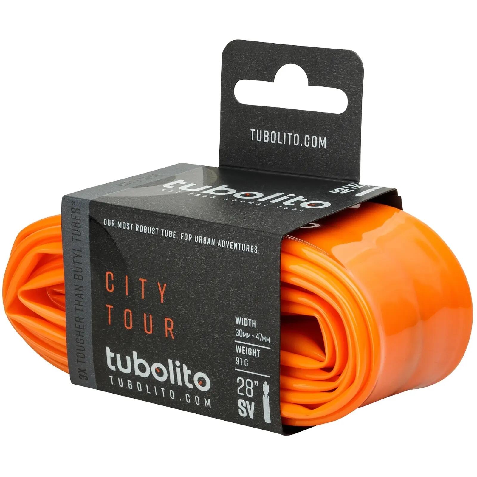 Tubolito Fahrradschlauch Tubo-City Tour-SV, 28", Orange 2/4
