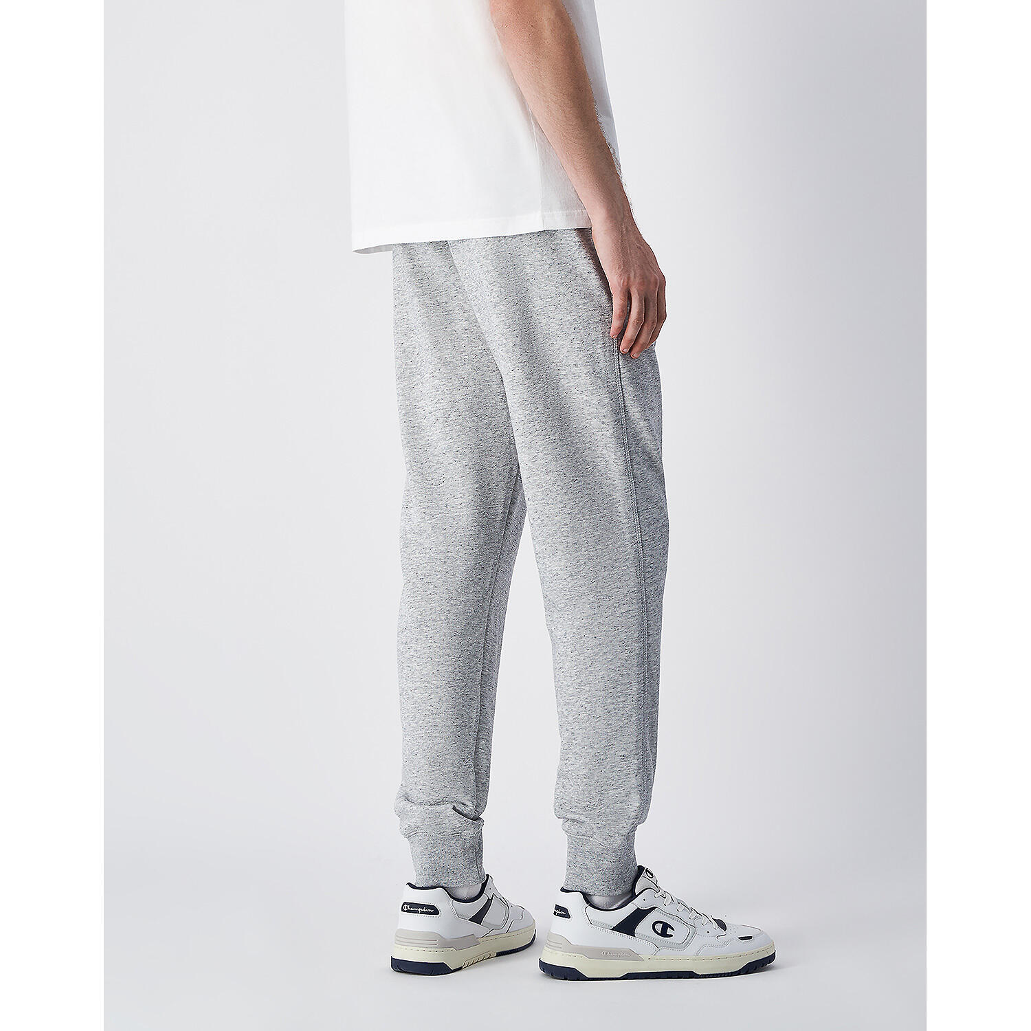 Pantalone da tuta Champion Rib Cuff 220804 grigio chiaro - Uomo 3/4
