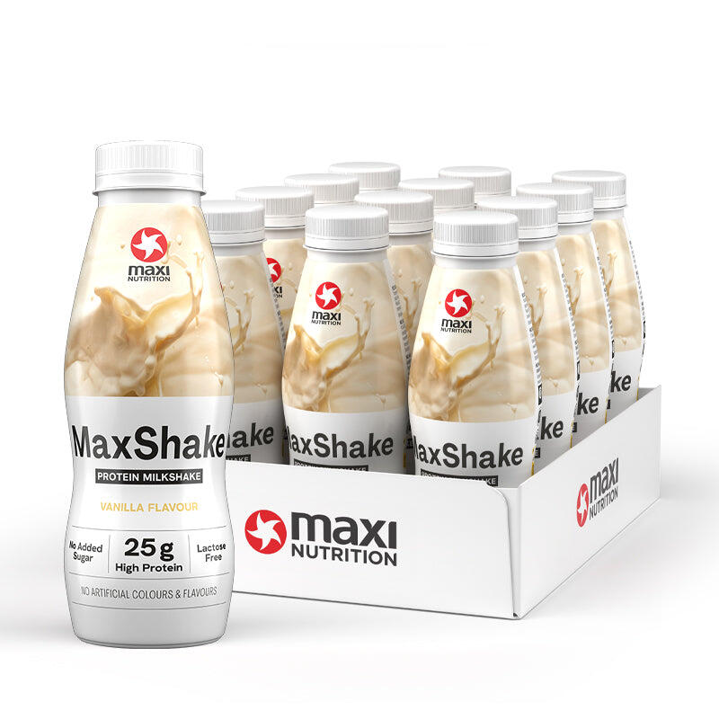 MAXINUTRITION MaxShake Protein Milk Vanilla 330ml x 12 Drinks