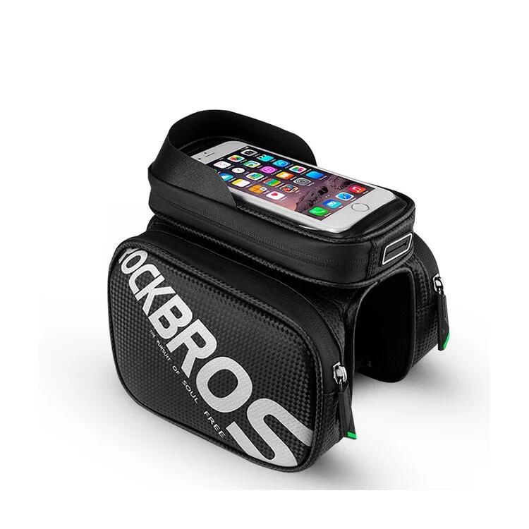 Rockbros - Sacoche De Vélo À Écran Tactile Pour Smartphone 6,2 Pouces Comete - Sacoche De Cadre - Noir - Decathlon