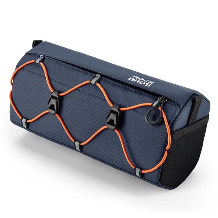 Rockbros - Sacoche De Guidon De Vélo Suspendue En Polyester Réfléchissant - Bleu Foncé - Sacoche De Guidon - Bleu - Decathlon