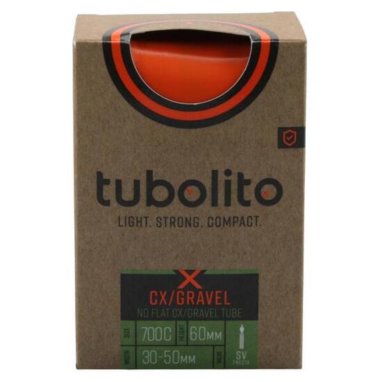 Tubolito Fahrradschlauch X-Tubo-CX Gravel All SV60, 28", Orange
