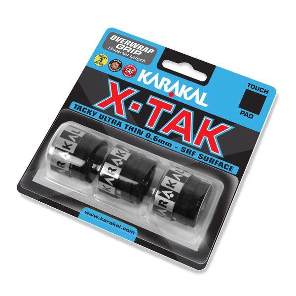 Karakal X Tak Overwrap Grip X 3 Blk 1/2