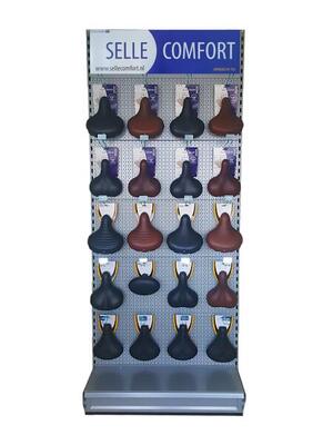 Selle comfort wandplank met zadels - 100 cm breed