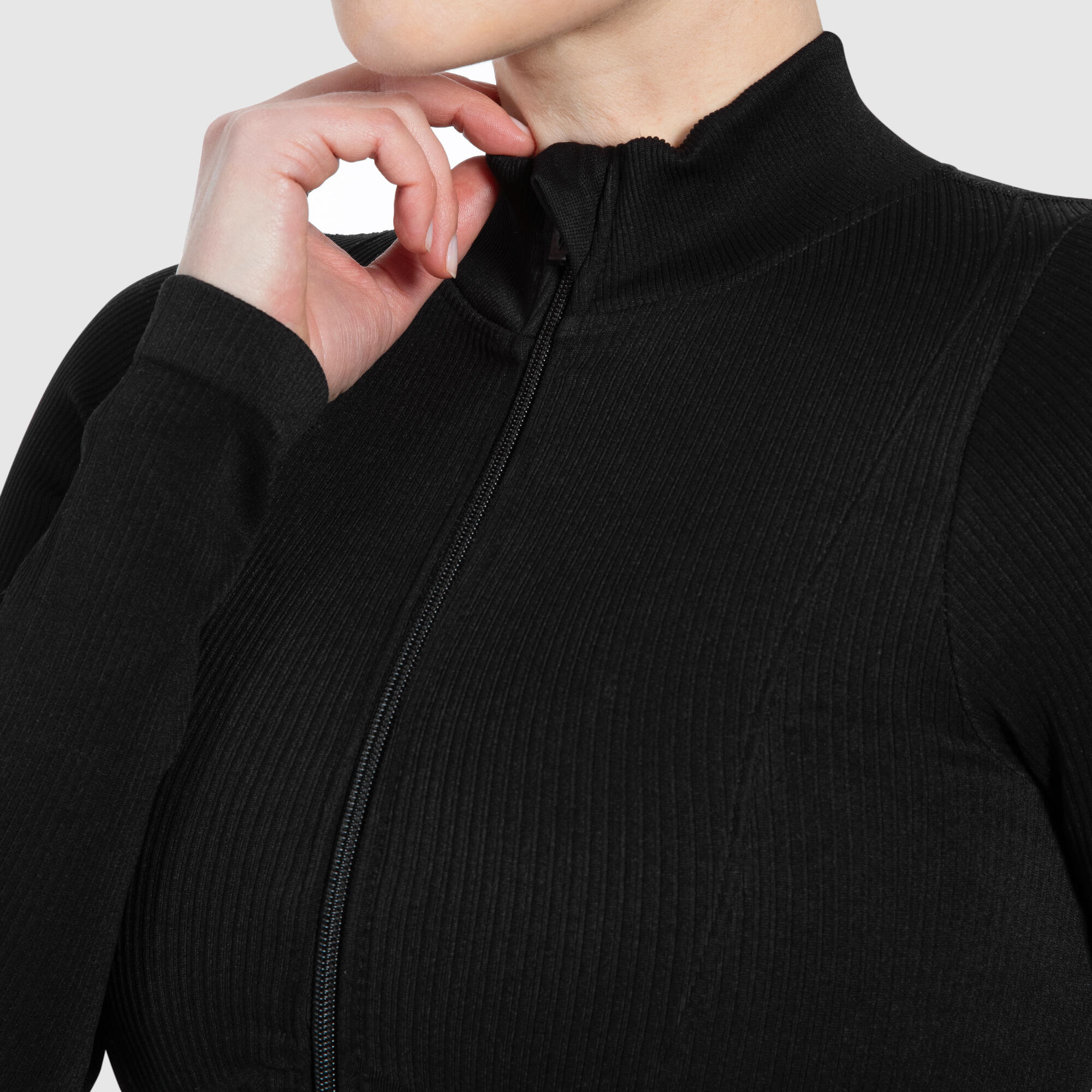 Damen Trainingsjacke Kompressionsjacke Zeya Schwarz 4/6