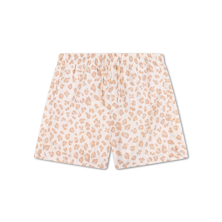 Swim Essentials | Beige Panterprint Meisjes UV Zwemshort - Maat 122/128 2/2
