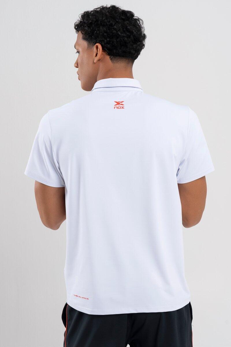 Polo sportiva da uomo TEAM bianco 4/5