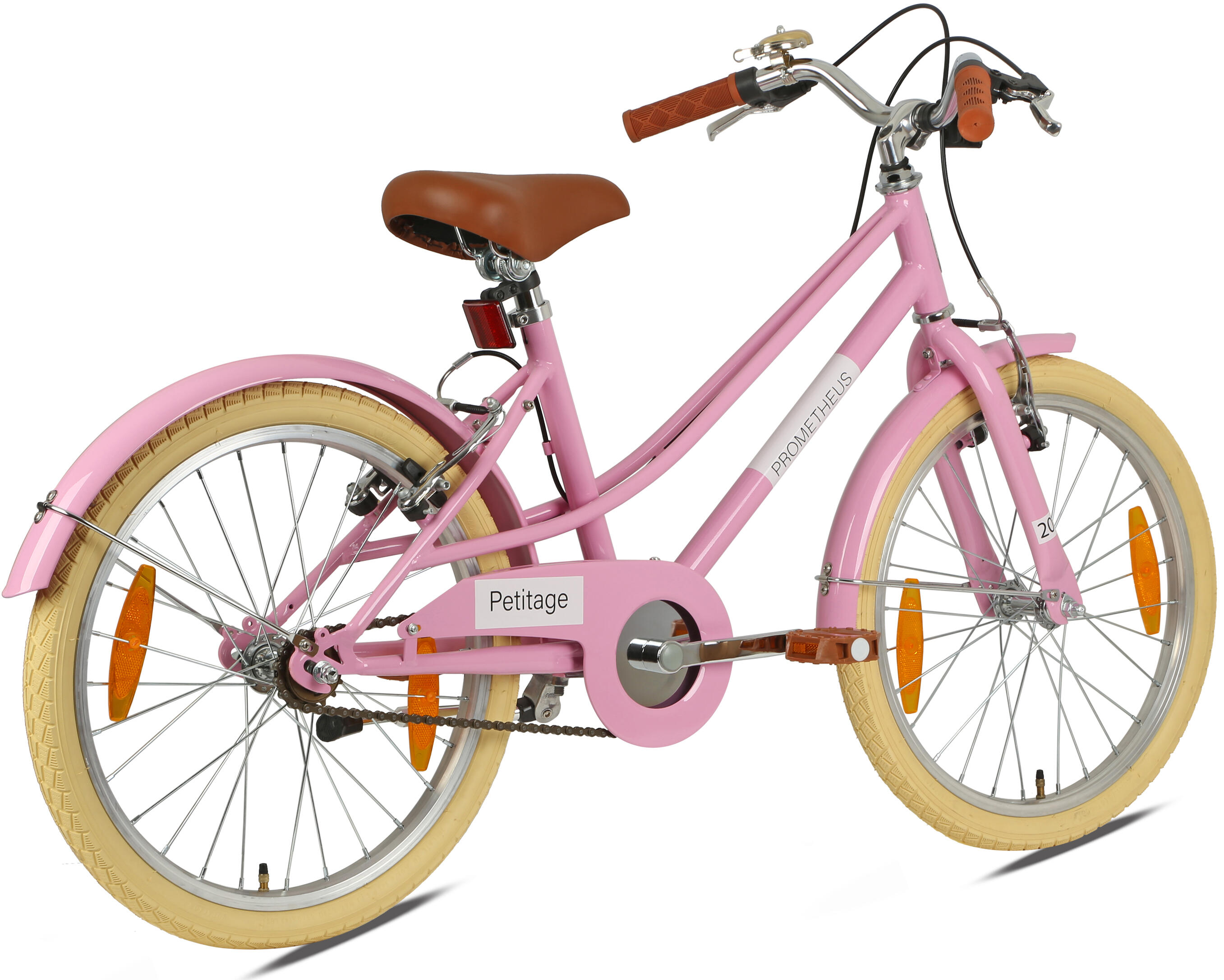 Vélo enfant 20 pouces dès 6 - 7 ans – Rétro/Vintage, frein V-Brake & béquille 3/8