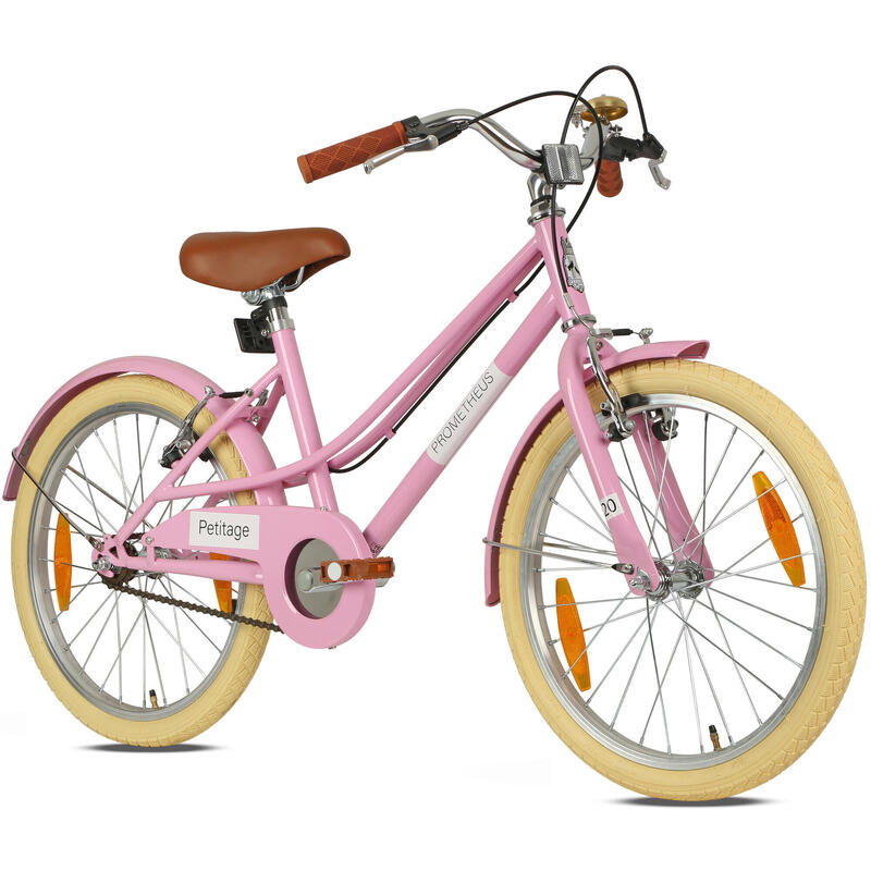 Vélo enfant 20 pouces dès 6 - 7 ans – Rétro/Vintage, frein V-Brake & béquille