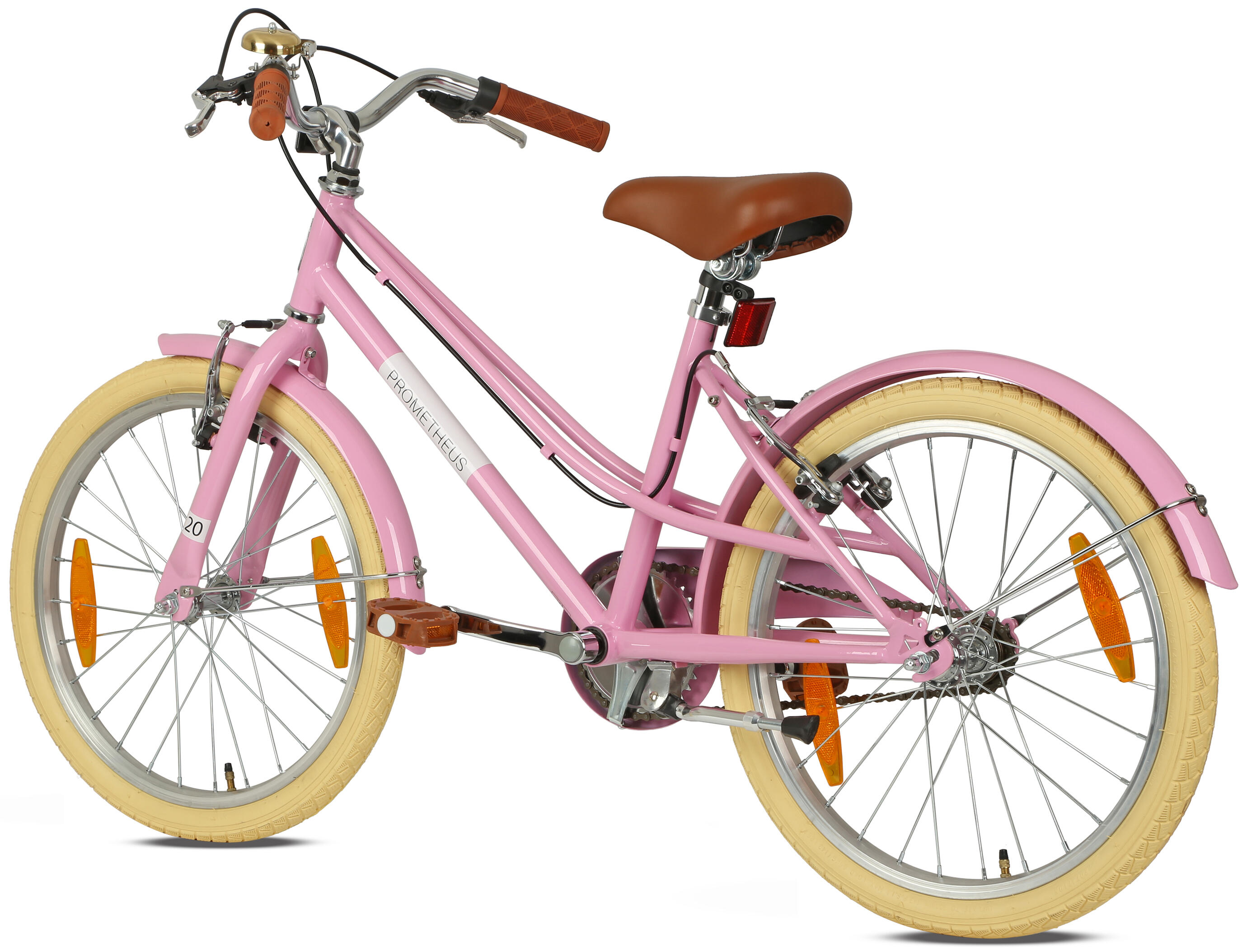 Vélo enfant 20 pouces dès 6 - 7 ans – Rétro/Vintage, frein V-Brake & béquille 4/8