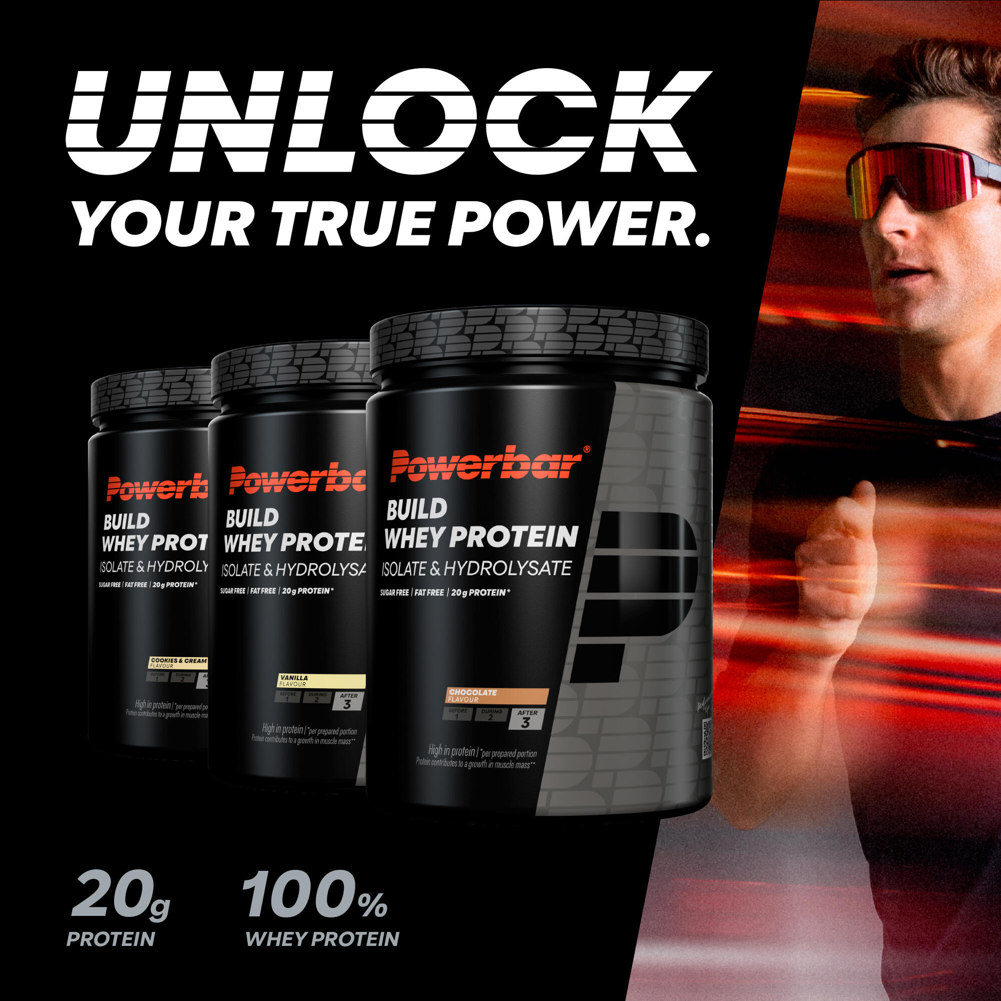 Aislado e hidrolizado de proteína de suero Build 550 g Powerbar 2/7
