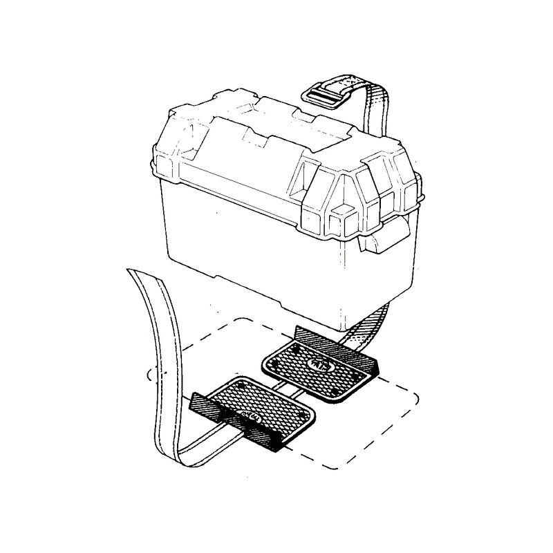 Double support pour batterie ou reservoir 2/2
