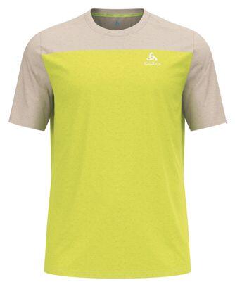 Camiseta BTT Odlo X-Alp Linencool Beige/Verde