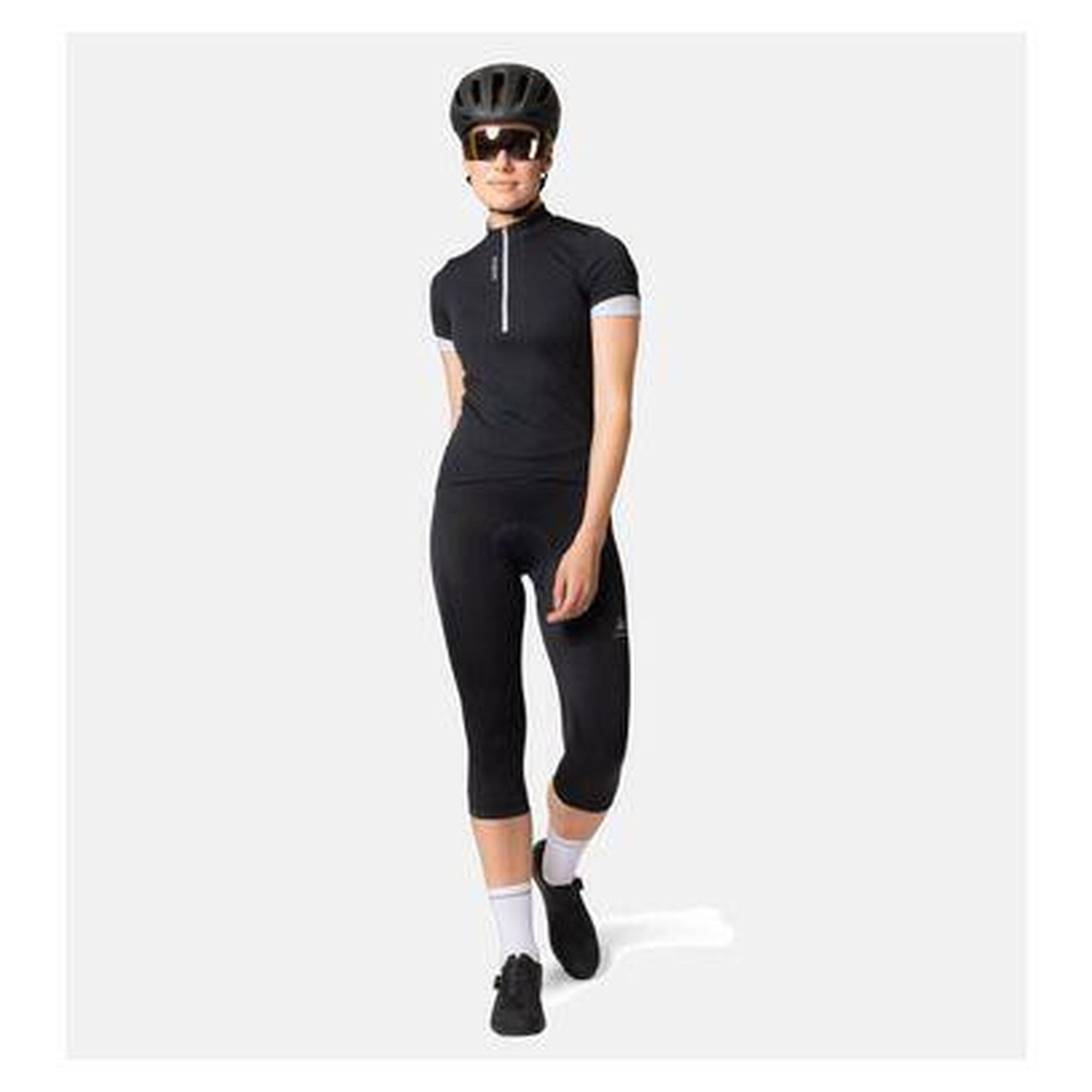 Cuissard 3/4 sans bretelles Odlo Essentials Femme Noir