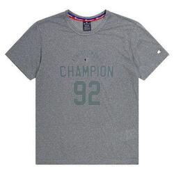T-shirt Champion Legacy gris, manches courtes, imprimé "92