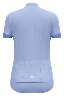 Damen Odlo Essentials 1/2 Zip Kurzarmtrikot Blau 2/6