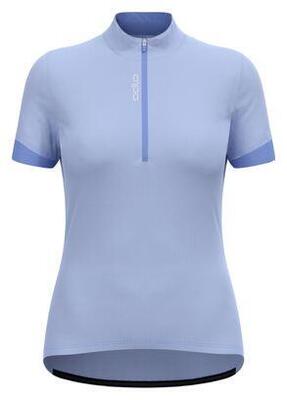 Odlo essentials 1/2 zip women's short sleeved jersey blue