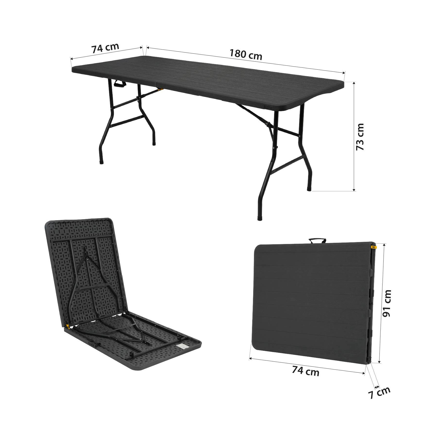 Table de camping pliante 180 cm NC1618 Nils Camp 2/7