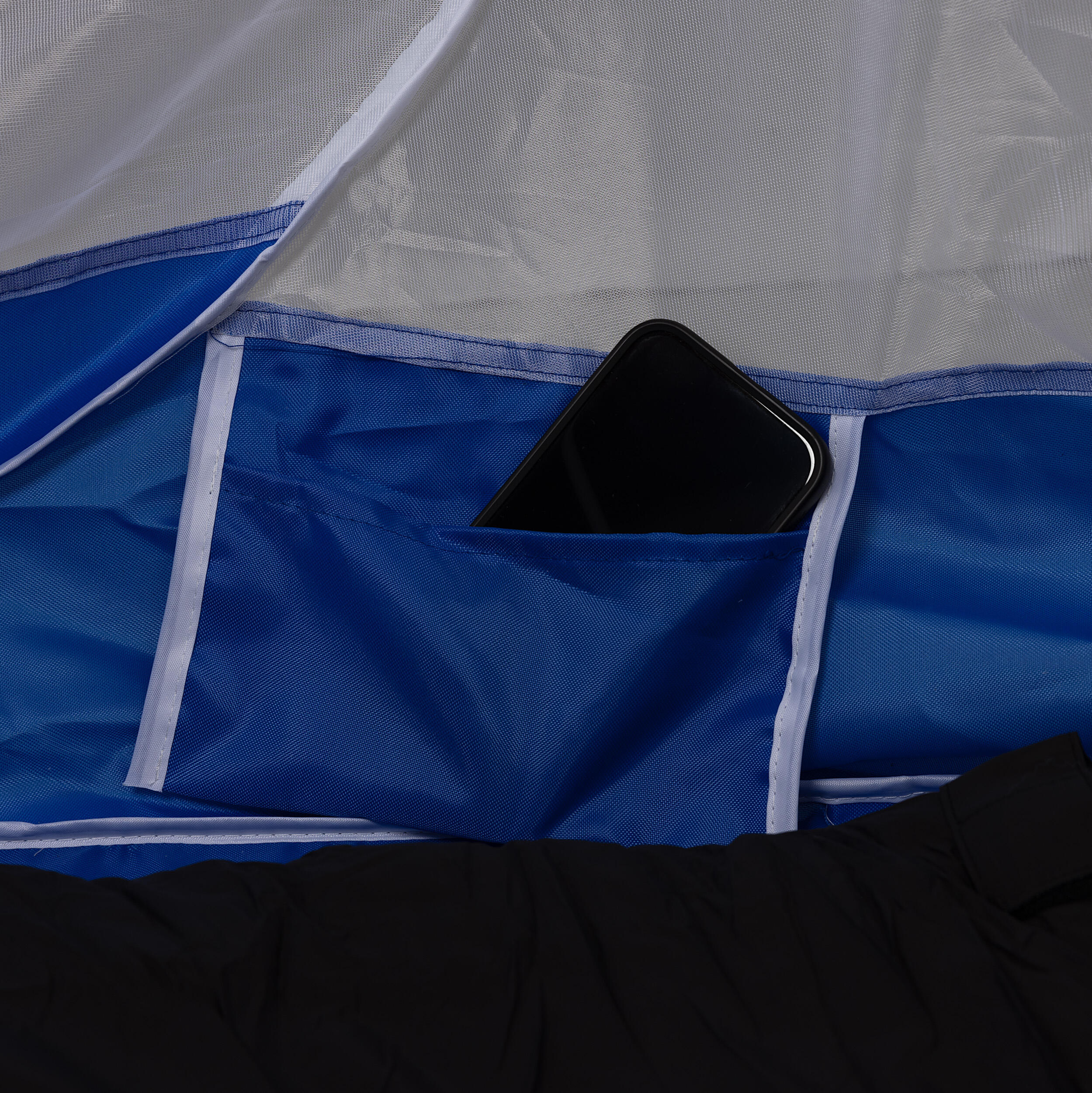 Travelnet Pop-up klamboetent PURE, L210x B80x H85cm, 1 persoon, Blauw/ Wit 5/7