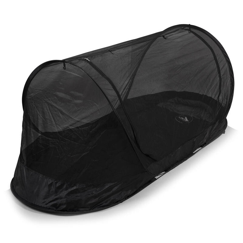 Tente moustiquaire Travelnet imprégnée, L210x W80x H85cm, noir, 1 personne
